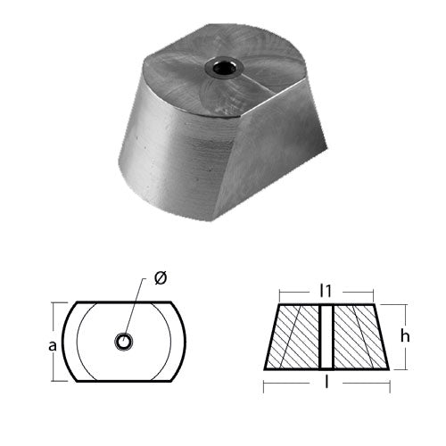 Anodo Rondella Hamilton - Ricambio Hamilton Rondella fresata